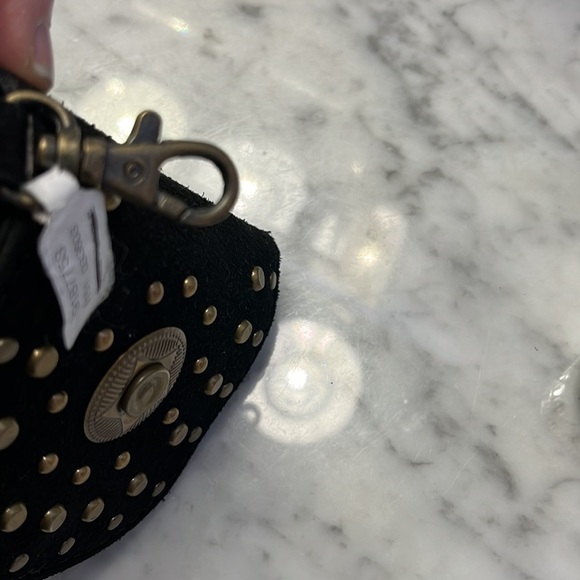 Free People Studded Clip On Wallet Leather in Color: Black NWT - Picture 14 of 15